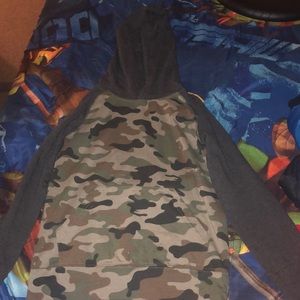 Boys camo long sleeve shirt jacket
